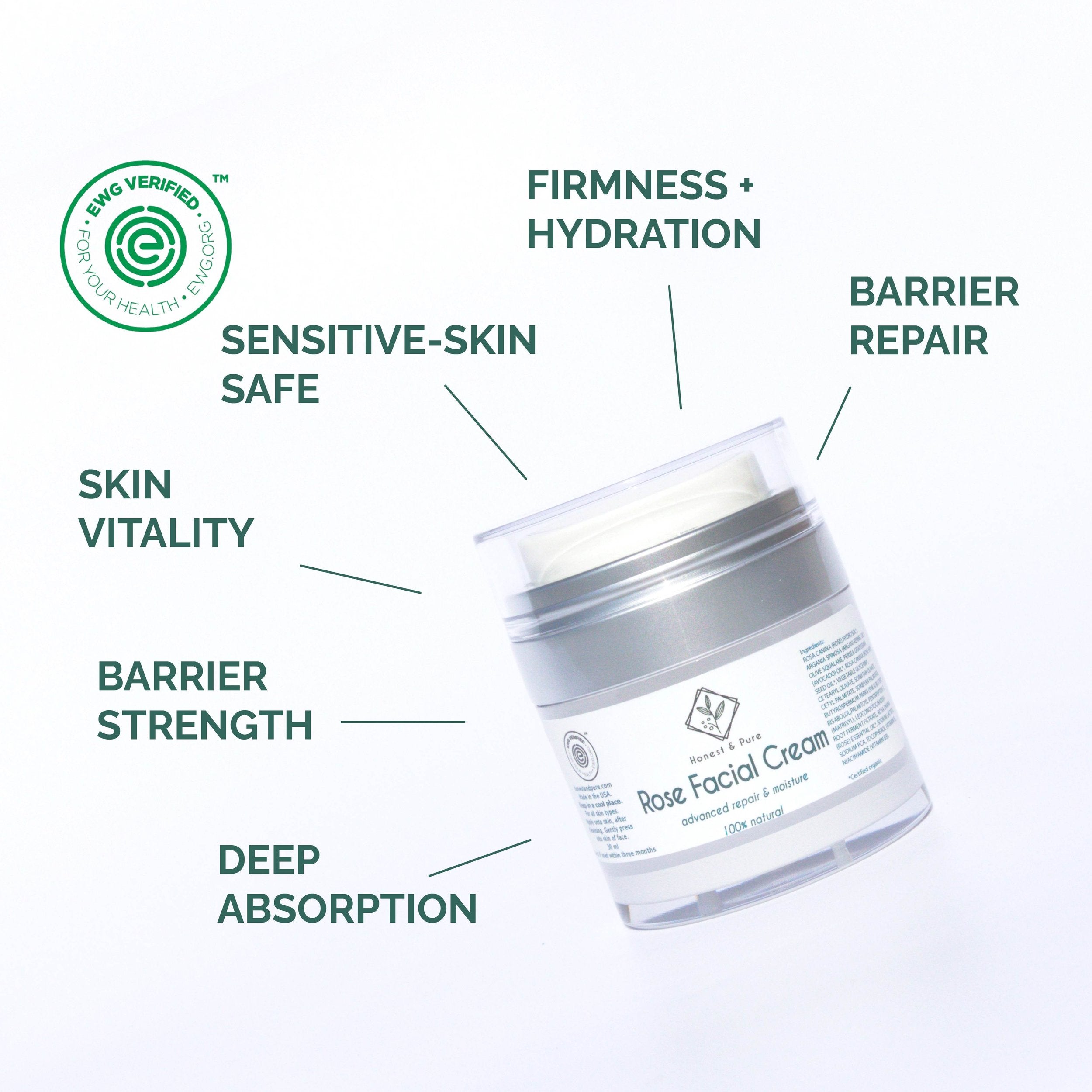 Rose Face Anti-Aging Cream and Moisturizer